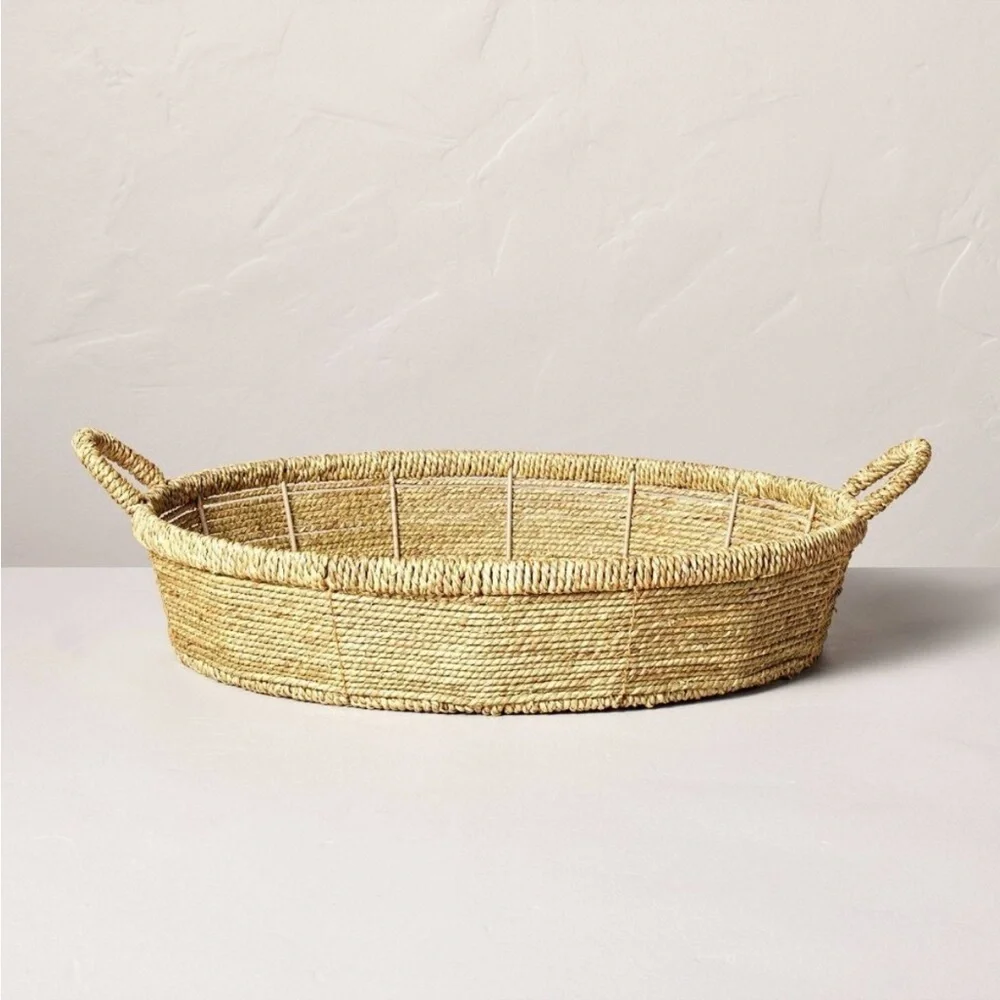Hearth & Hand Magnolia 4x20 Woven Decorative Tray Basket